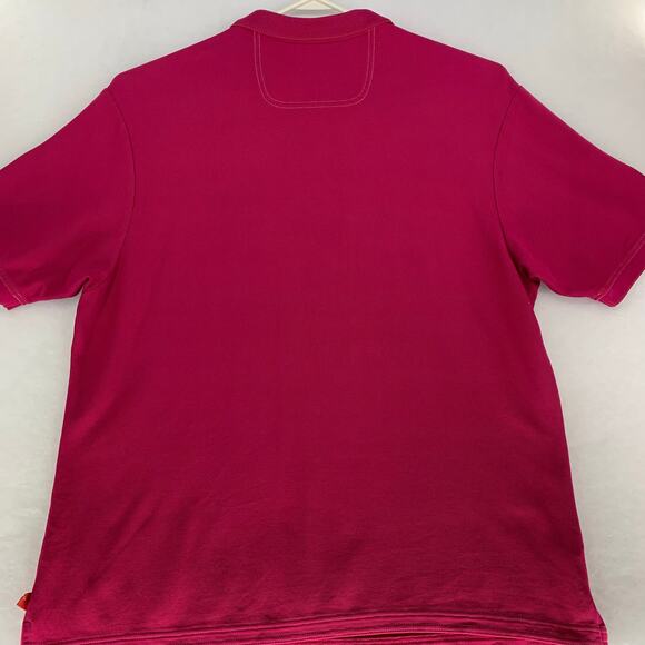 Tommy Bahama Men's Supima Cotton Short Sleeve Pink Polo Size 2XL - Picture 2 of 14